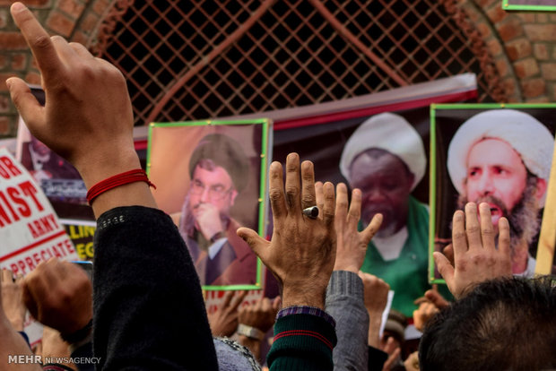 تجمع اعتراض‌آمیز به کشتار شیعیان نیجریه در کشمیر