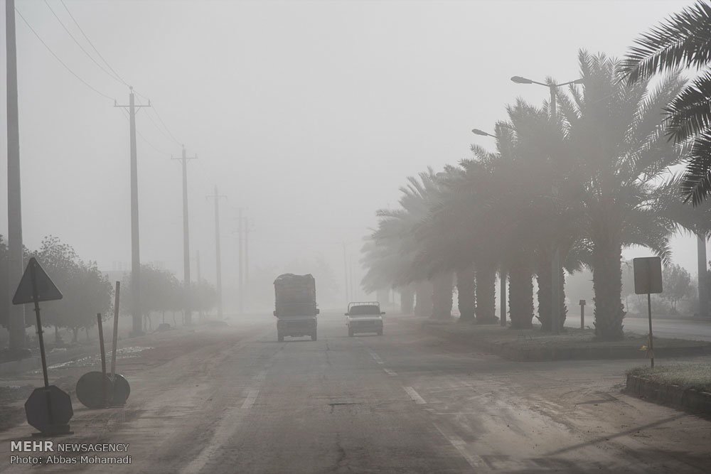 مه گرفتگی تا روز جمعه در خوزستان ادامه دارد