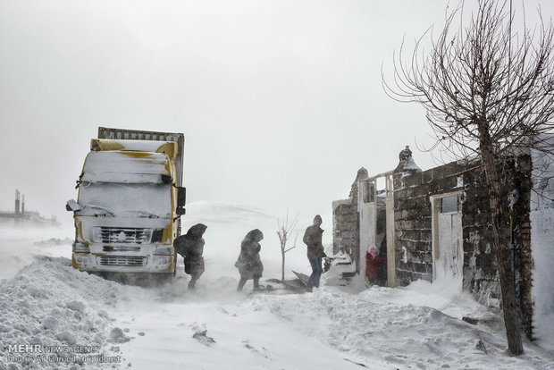 Snowy villages of Sahand