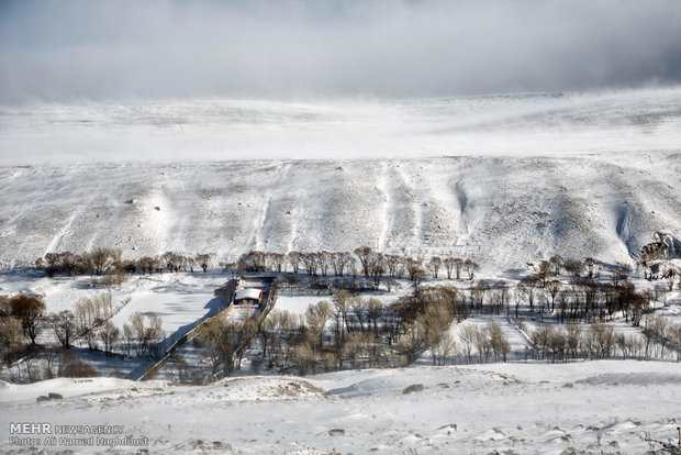 Snowy villages of Sahand