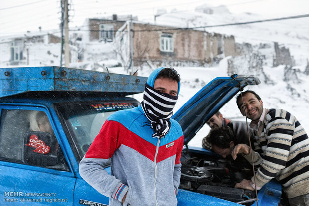 Snowy villages of Sahand