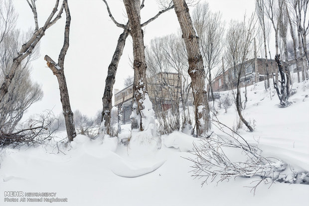 Snowy villages of Sahand