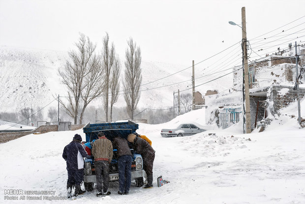 Snowy villages of Sahand