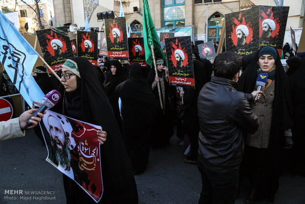 Protest rally to Sheikh Nimr’s execution in Tehran