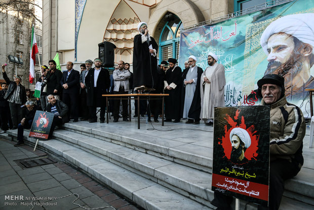 Protest rally to Sheikh Nimr’s execution in Tehran