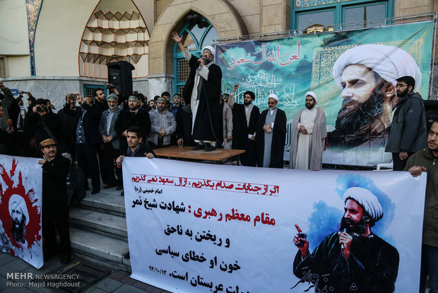 Protest rally to Sheikh Nimr’s execution in Tehran