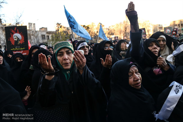 Protest rally to Sheikh Nimr’s execution in Tehran