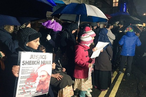 VIDEO: Londoners protest against Sheikh Nimr execution 