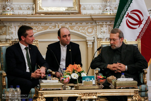 دیدارریاست مجلس شورای اسلامی ایران با وزیر امور خارجه دانمارک 