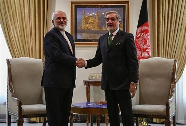 جواد ظریف کی افغانستان کے چیف ایگزیکٹوعبداللہ عبداللہ سے ملاقات