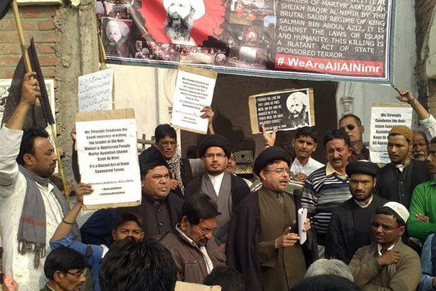 Indian Muslims protest against Nimr's illegal execution