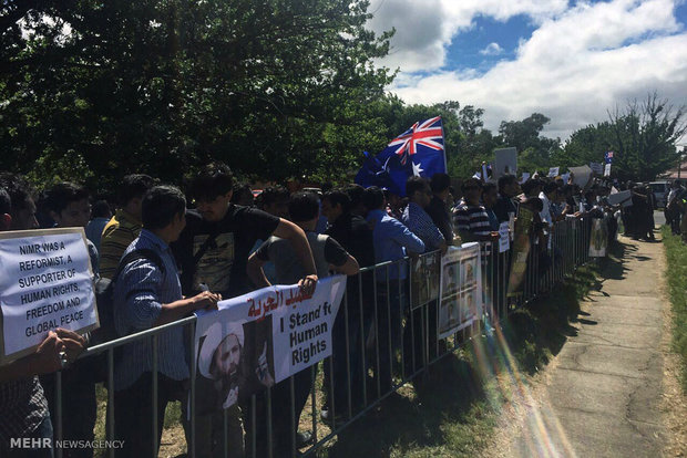 Australians protest against Sheikh Nimr execution