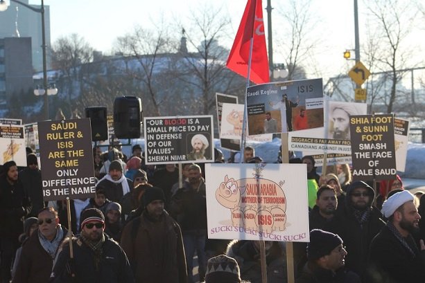 VIDEO: Ottawa protests Sheikh Nimr execution by Saudi - 2