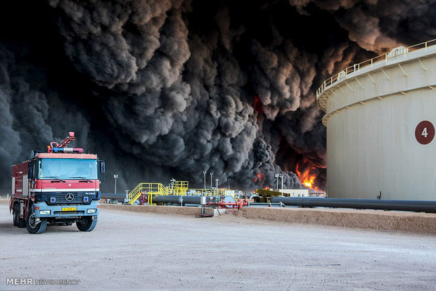 حمله داعش به یک پایانی نفتی در لیبی‎