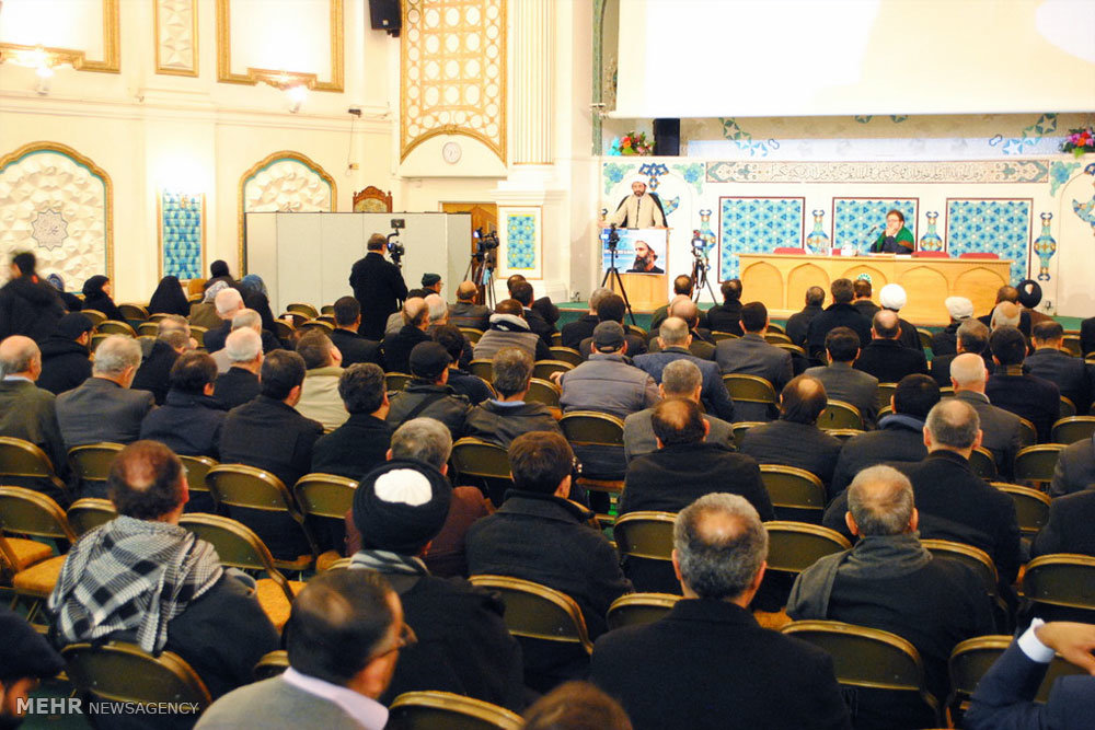 مراسم بزرگداشت شهيد شيخ نمر باقر النمر در مرکز اسلامی لندن