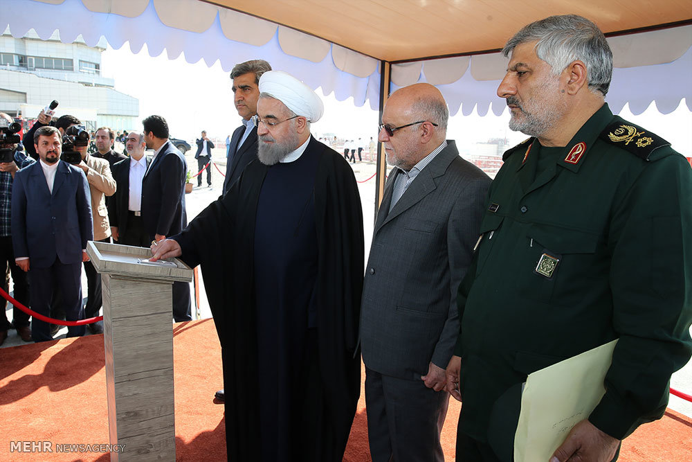 President Rouhani inaugurates South Pars 15th, 16th phases