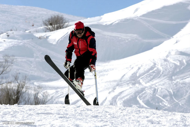 Ski training camp for veterans, disabled