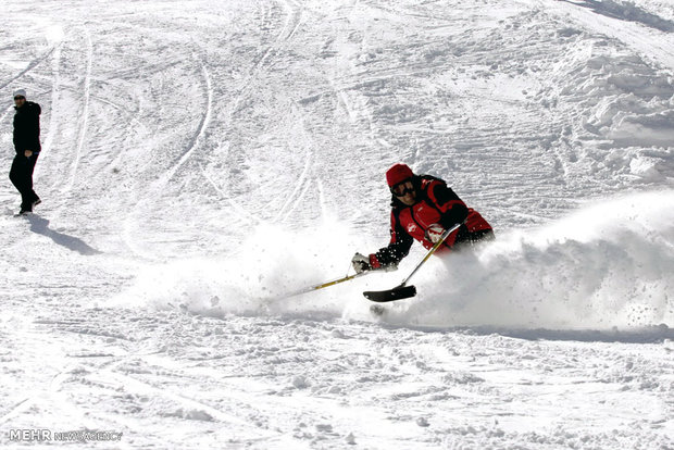 Ski training camp for veterans, disabled