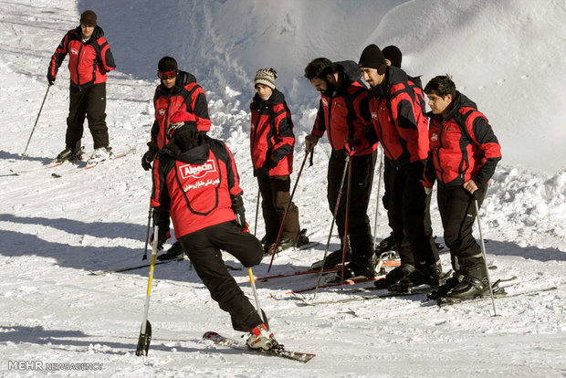 Ski training camp for veterans, disabled