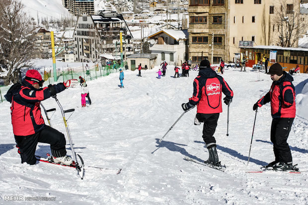 Ski training camp for veterans, disabled