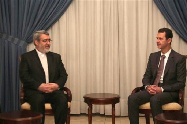 President al-Assad meets Iranian interior minister