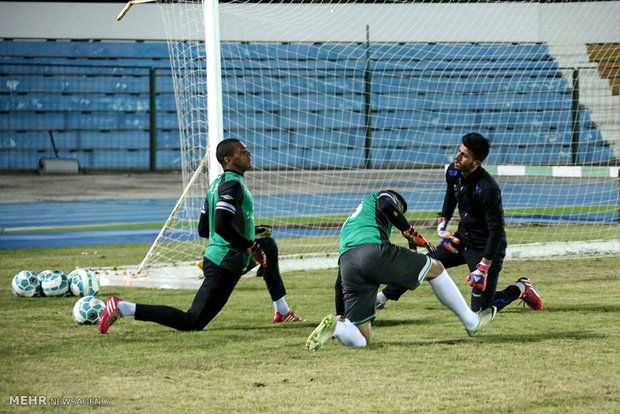 تمرین تیم استقلال خوزستان در جزیره کیش‎