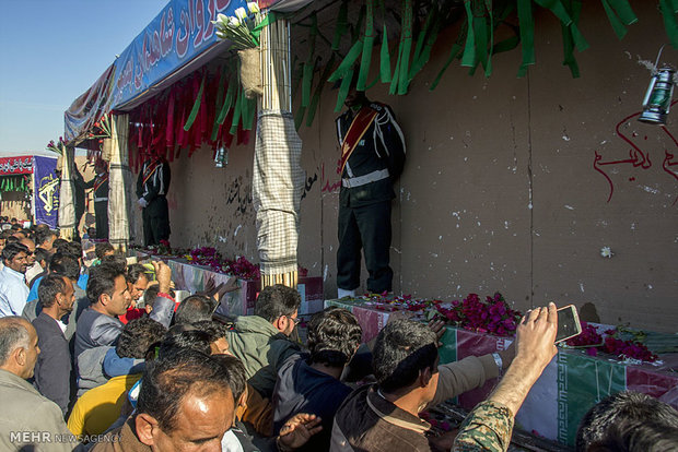 استقبال از شهدای گمنام در  گله دار استان فارس