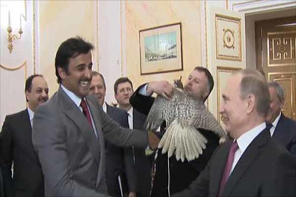 فیلم/هدیه پوتین به امیر قطر