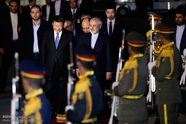 China's president in Iran