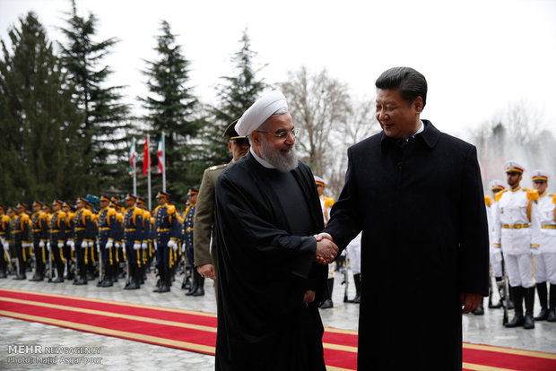 President Rouhani welcomes Chinese counterpart