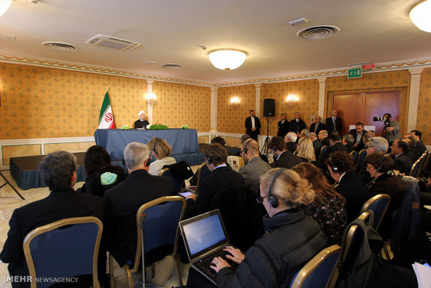 Rouhani's last hour presser in Italy 