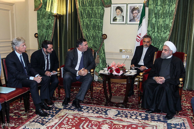 Rouhani, Total CEO meet 