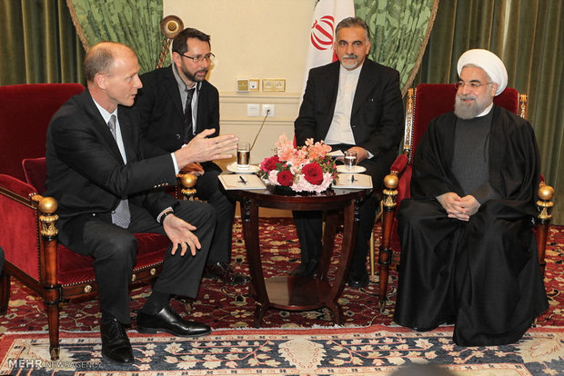 Pres. Rouhani meets Airbus CEO