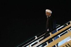 Pres. Rouhani arrives in Tehran Mon.