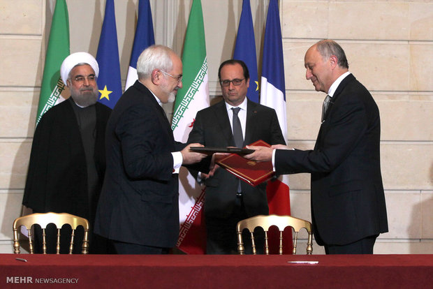 امضاء سند همکاری فی مابین ایران و فرانسه