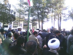 مراسم بزرگداشت یوم الله ۱۲ بهمن در مزار شهدای کرمانشاه برگزار شد