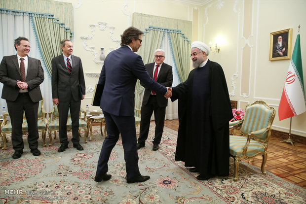 Pres. Rouhani, German FM meet in Tehran