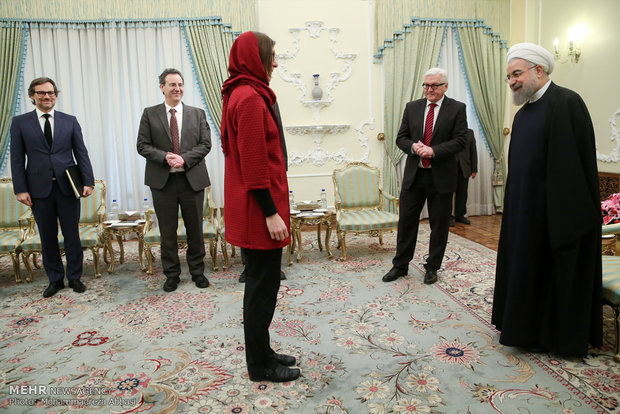 Pres. Rouhani, German FM meet in Tehran