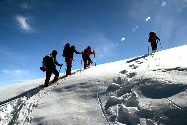 Mount Sabalan in winter