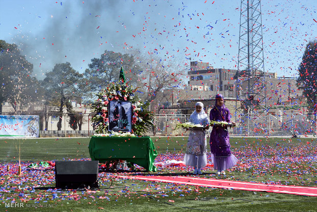 جشن قهرمانی لیگ برتر فوتبال بانوان در سیرجان