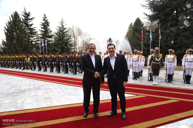 مراسم استقبال رسمی از نخست وزیر یونان