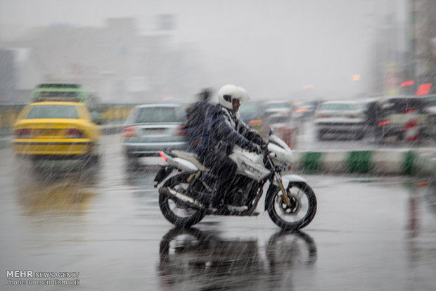 Tehran on a Snowy day