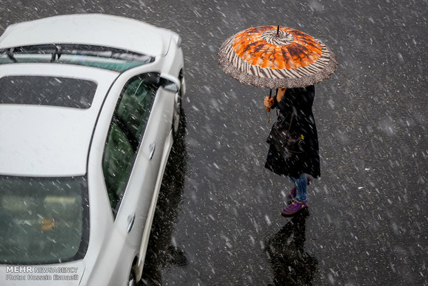 Tehran on a Snowy day