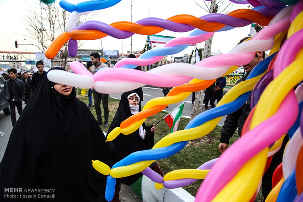 Early hours of Feb. 11 rallies in Tehran