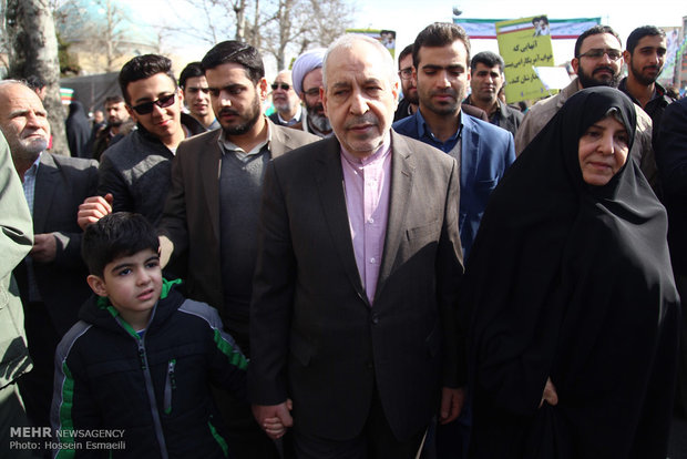 حضور مسئولان نظام در راهپیمایی یوم الله ۲۲ بهمن