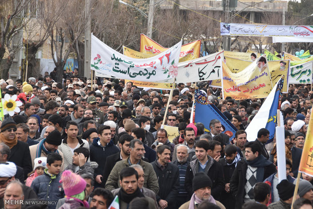 راهپیمایی یوم الله۲۲ بهمن در شهرضا