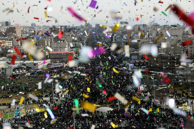 New frames from Feb. 11 rallies in Tehran