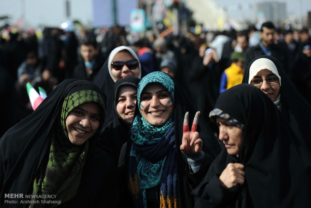 New frames from Feb. 11 rallies in Tehran