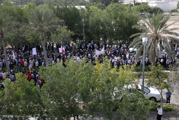 راهپیمایی یوم الله۲۲ بهمن در جزیره کیش