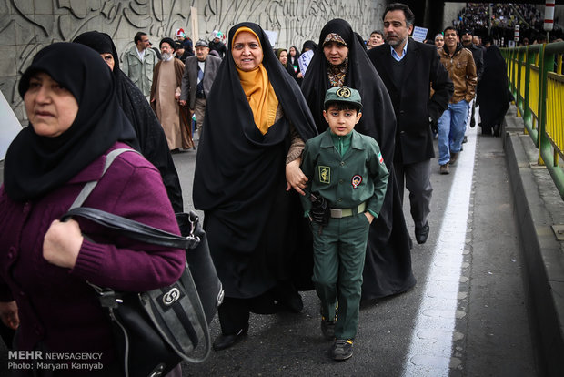 New frames from Feb. 11 rallies in Tehran